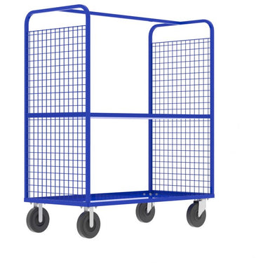 Valley Craft Cage Cart - Stock Picking, 2-Sided, (1) Adjustable Shelf, 57